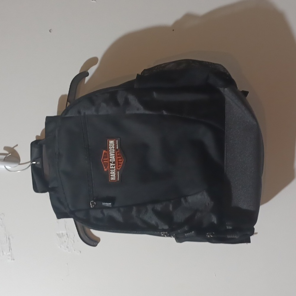 Harley Davidson Backpack Black Nylon Laptop Compartme… Gem
